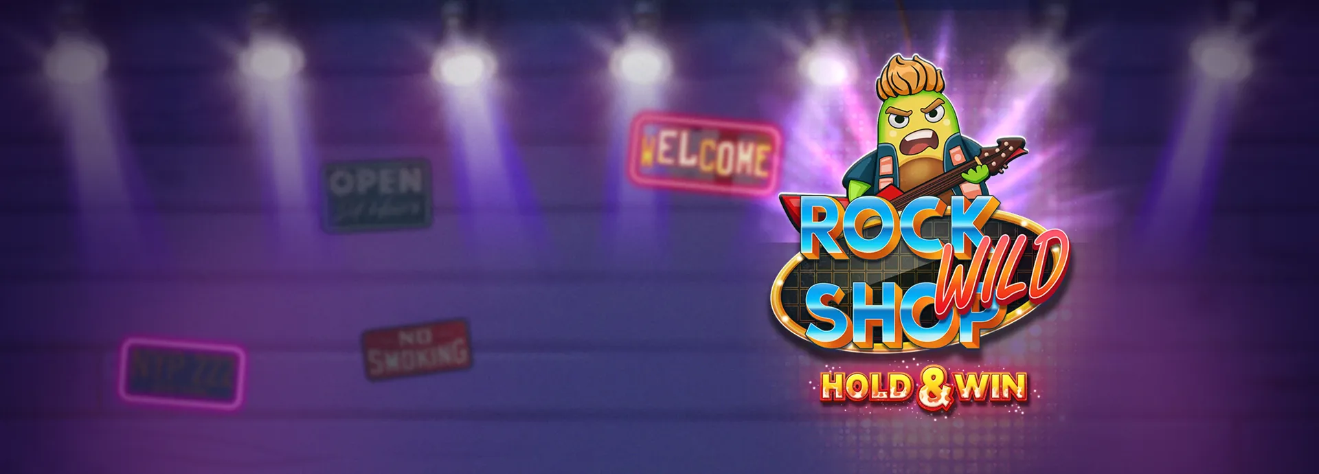Rock Wild Shop — casino game hero banner | Riddec Games