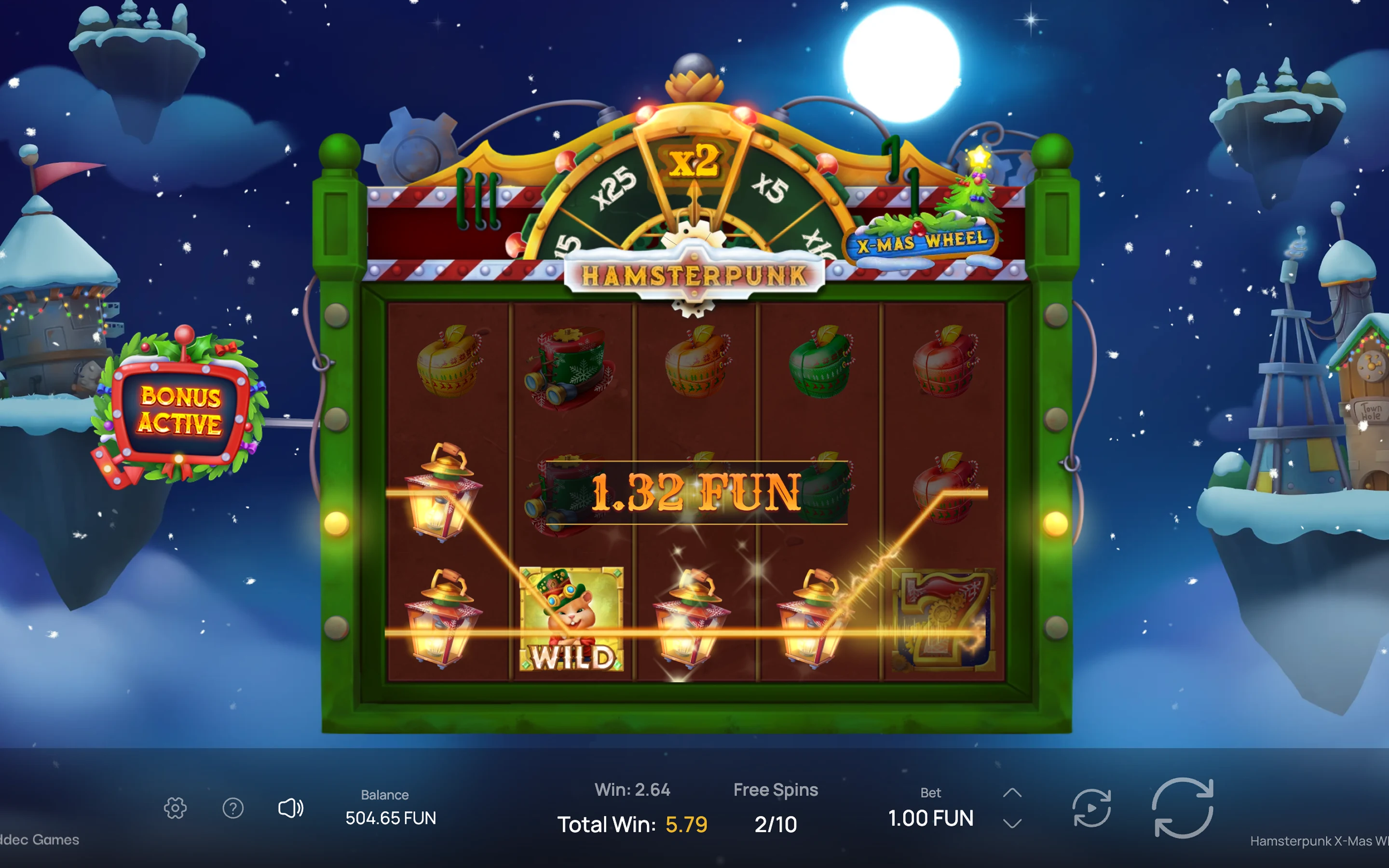 Hamsterpunk X-mas Wheel — desktop game screenshot 5 | Riddec Games