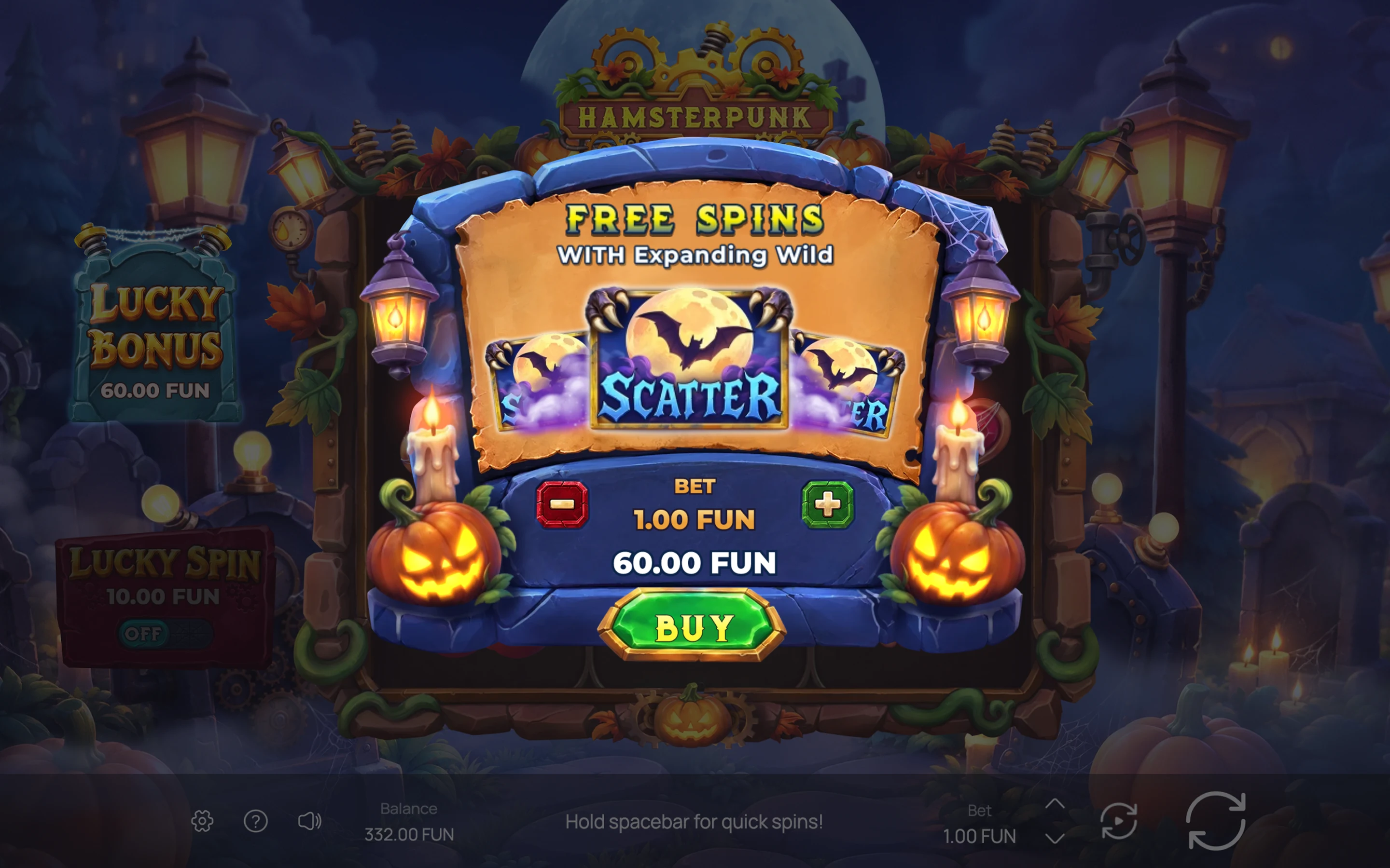 Hamsterpunk Halloween — desktop game screenshot 4 | Riddec Games