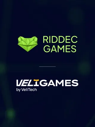Riddec Games & VeliGames partnership — blog article cover image | Riddec Games