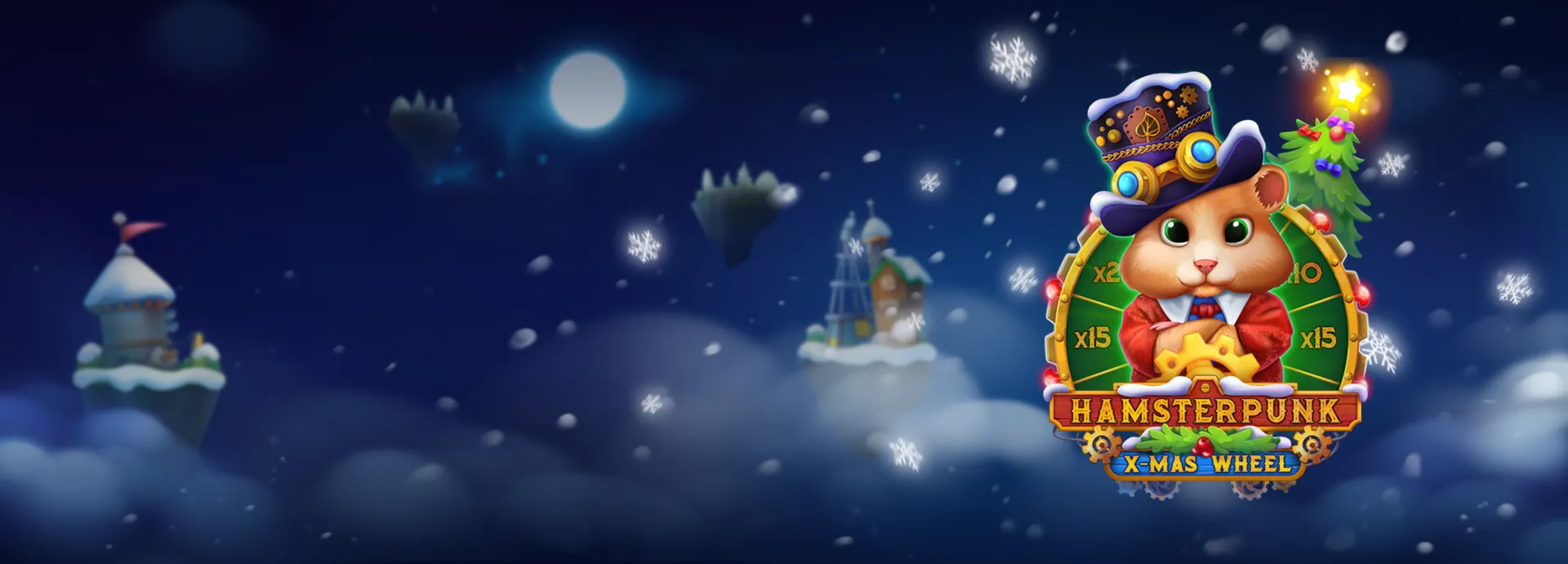Hamsterpunk X-mas Wheel — casino game hero banner | Riddec Games