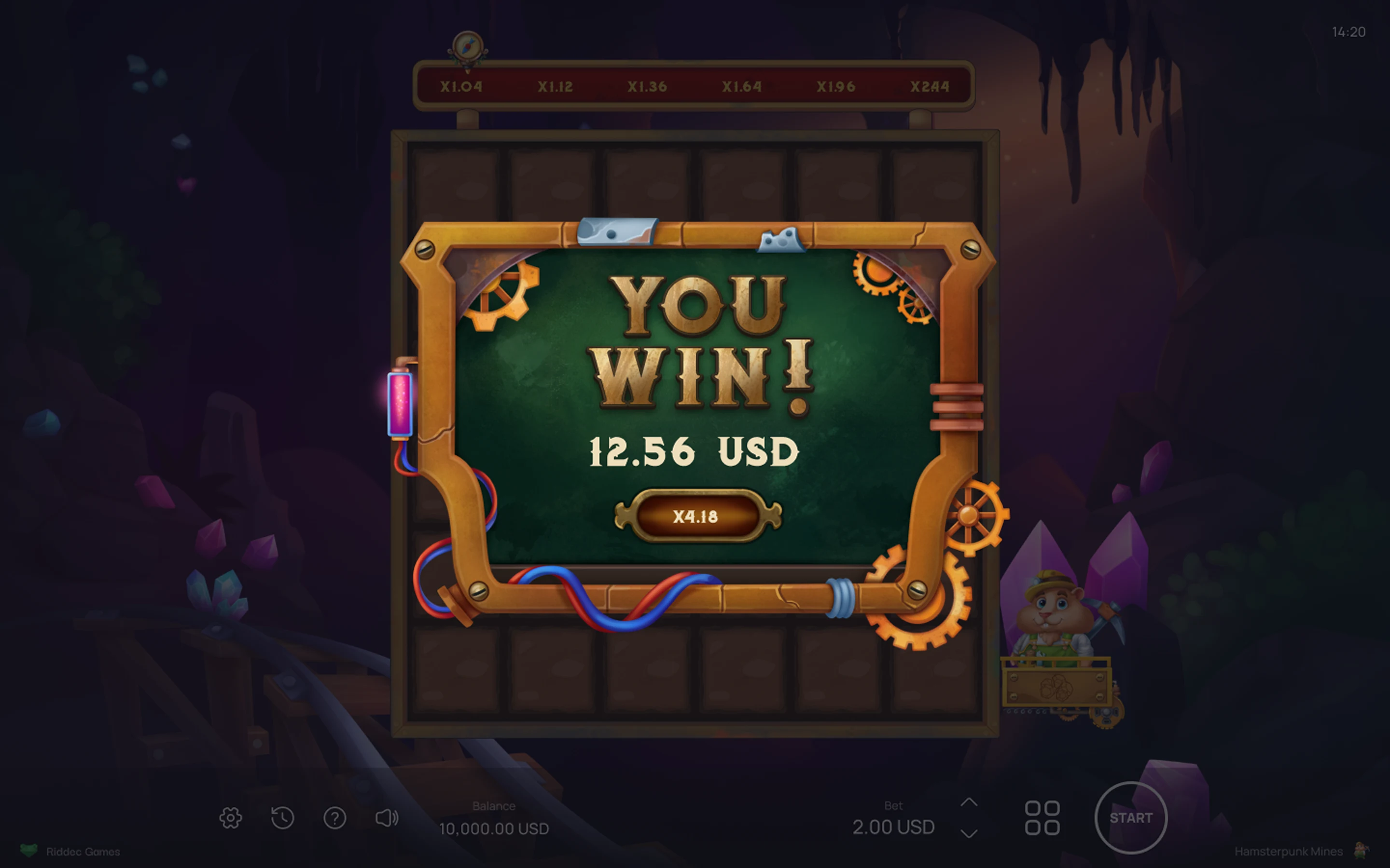Hamsterpunk Mines — desktop game screenshot 4 | Riddec Games