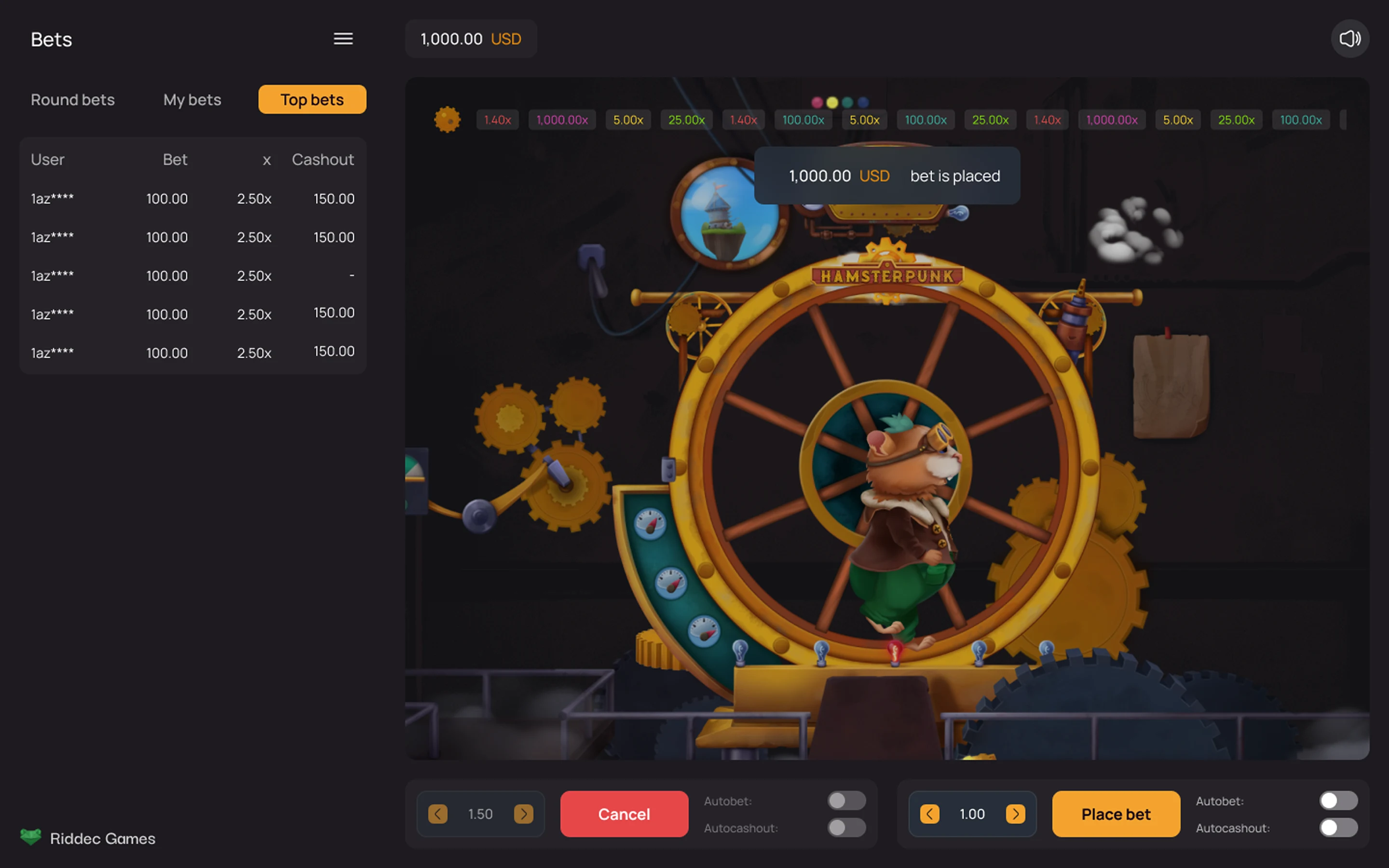 Hamsterpunk Crash — desktop game screenshot 4 | Riddec Games
