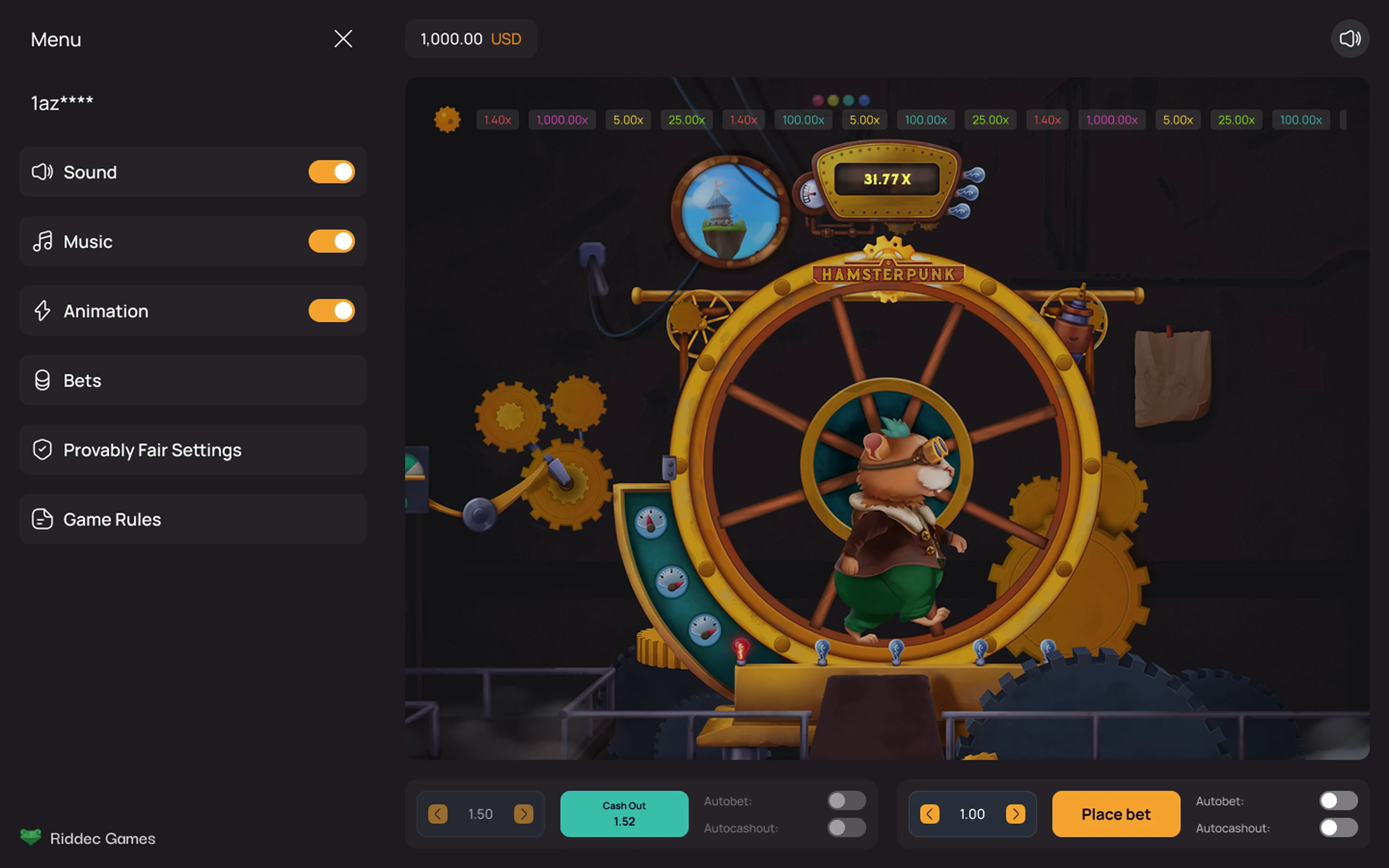 Hamsterpunk Crash — desktop game screenshot 5 | Riddec Games