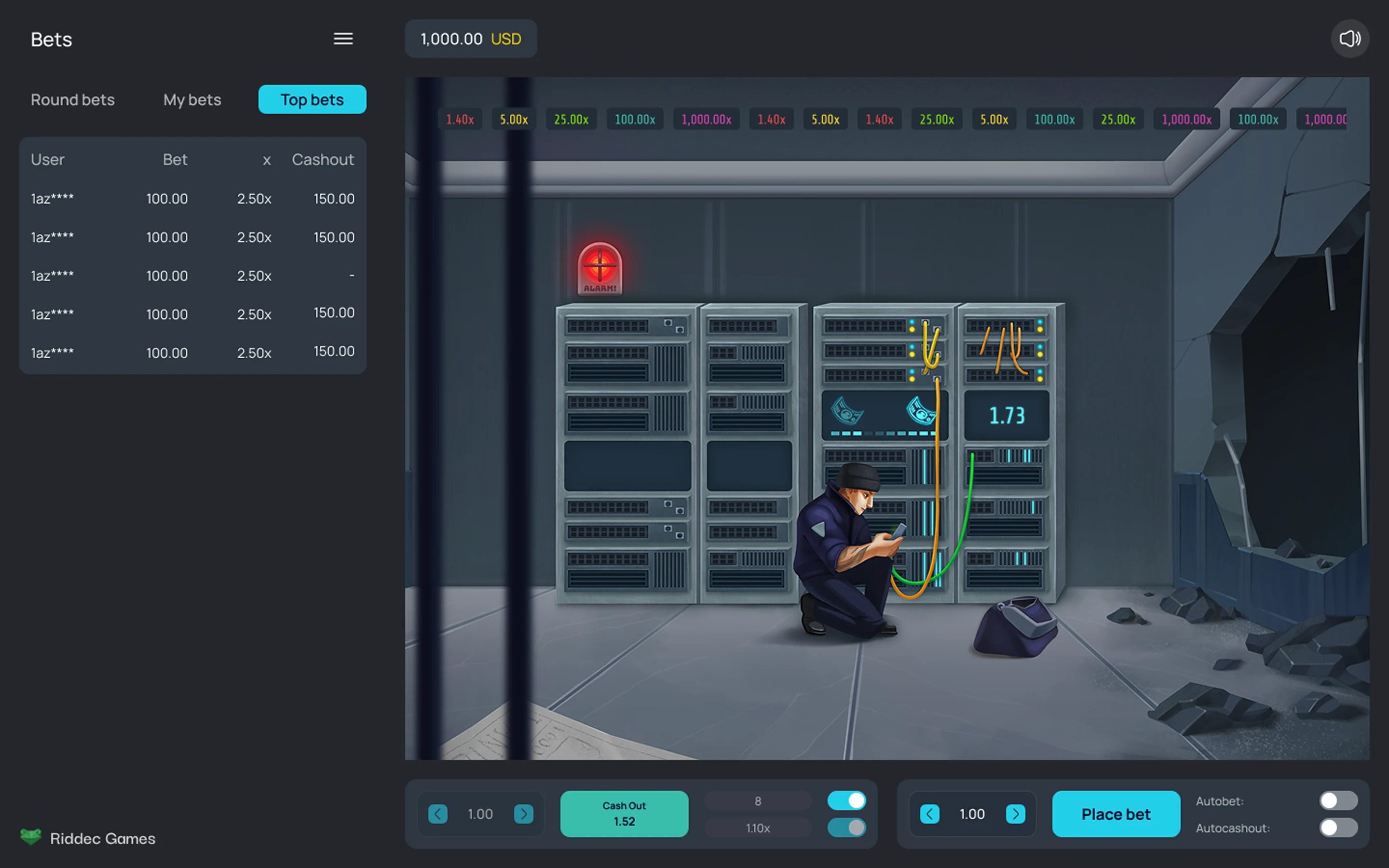 Vault Crash — desktop game screenshot 4 | Riddec Games