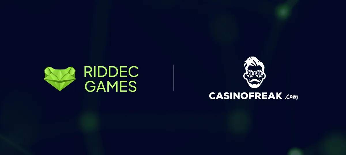 Riddec Games & CasinoFreak.com partnership — blog article cover image | Riddec Games