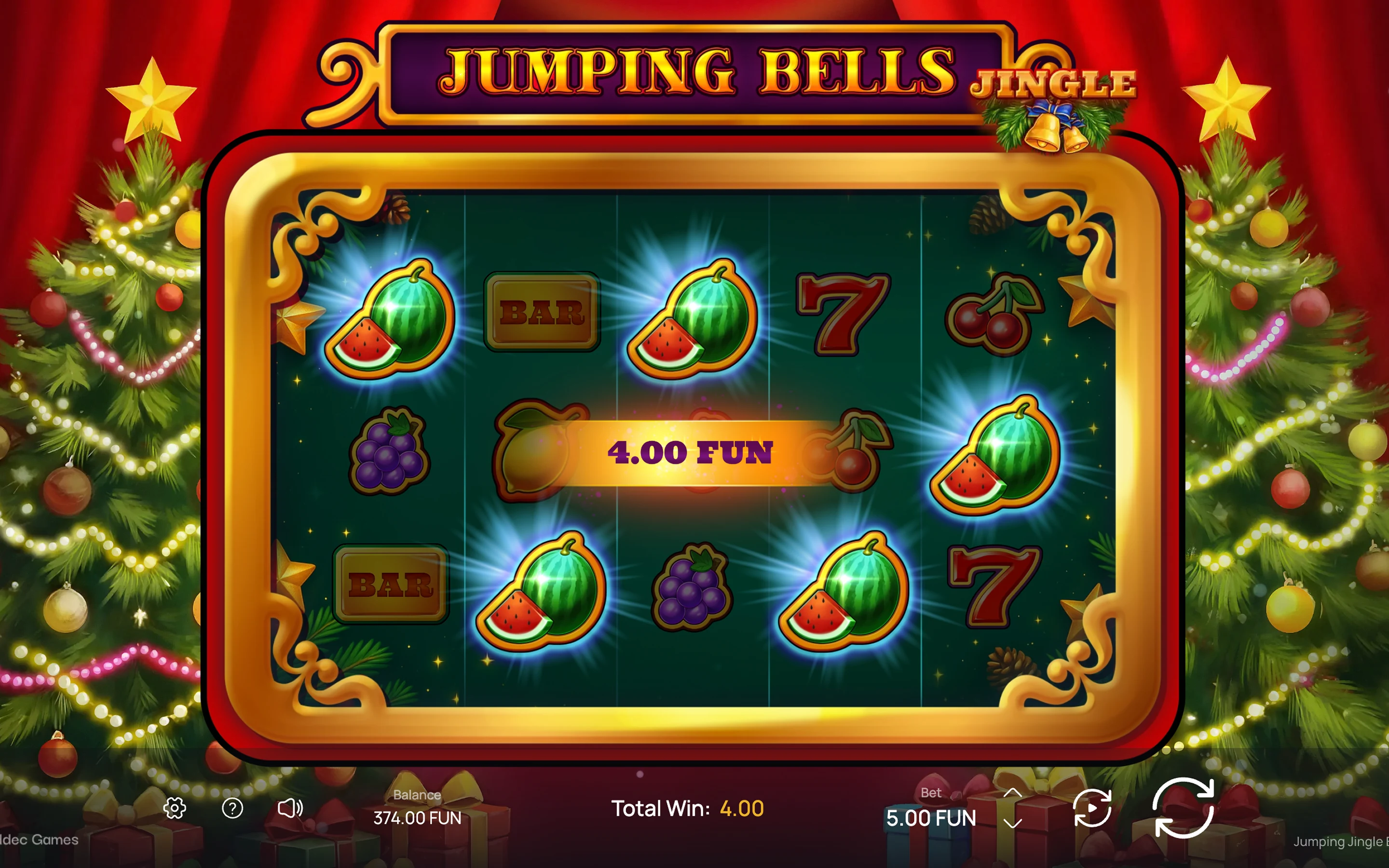 Jumping Jingle Bells — desktop game screenshot 2 | Riddec Games