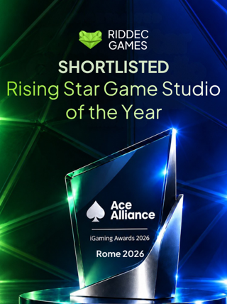 Riddec Games shortlisted as Rookie of the Year by ACE Alliance Awards — blog article cover image | Riddec Games