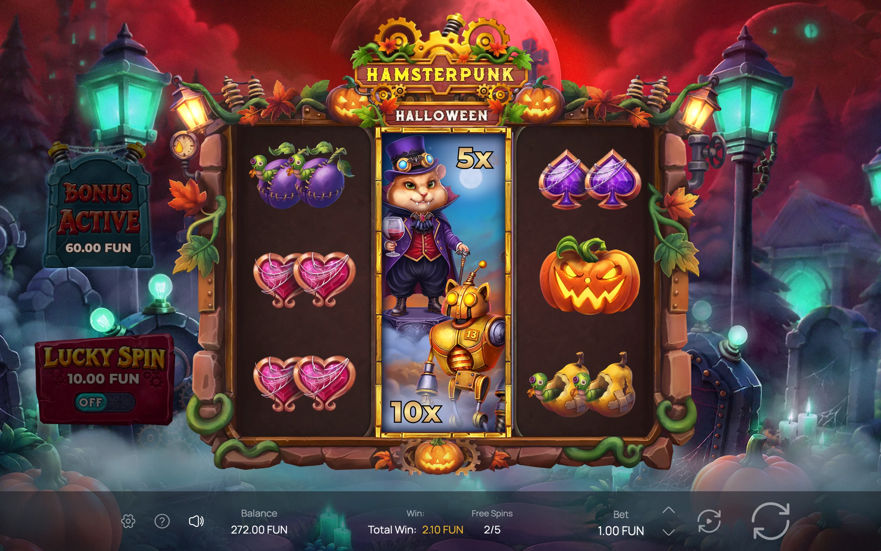 Hamsterpunk Halloween — desktop game screenshot 6 | Riddec Games