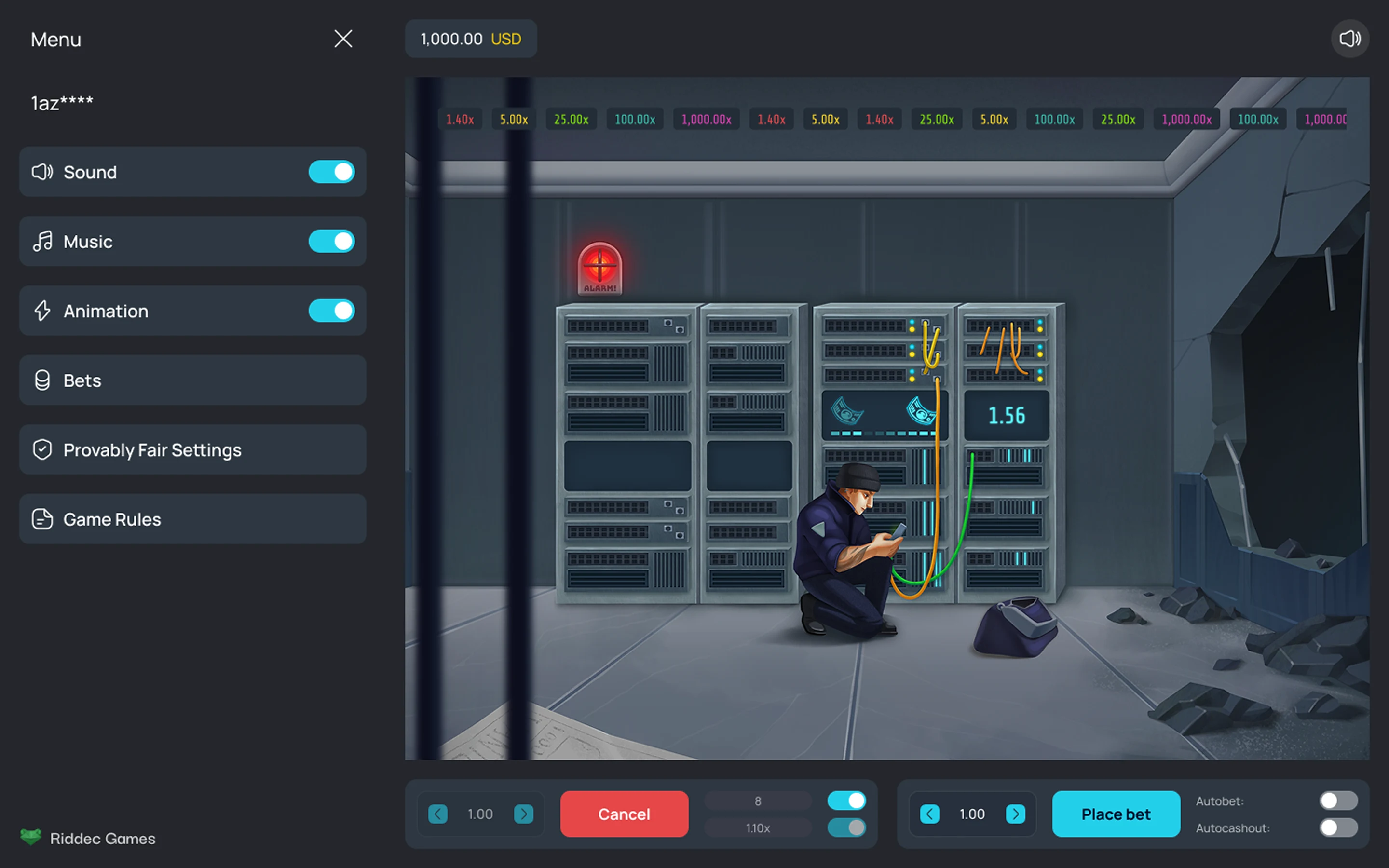 Vault Crash — desktop game screenshot 5 | Riddec Games