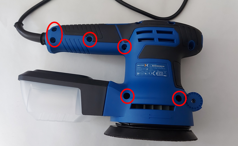 Testez la tension en entrée de la ponceuse