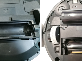 Testez le moteur d'aspiration de l'aspirateur robot