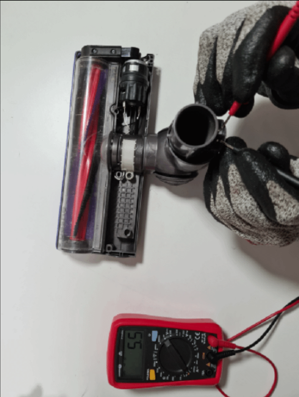 Testez l'électrobrosse