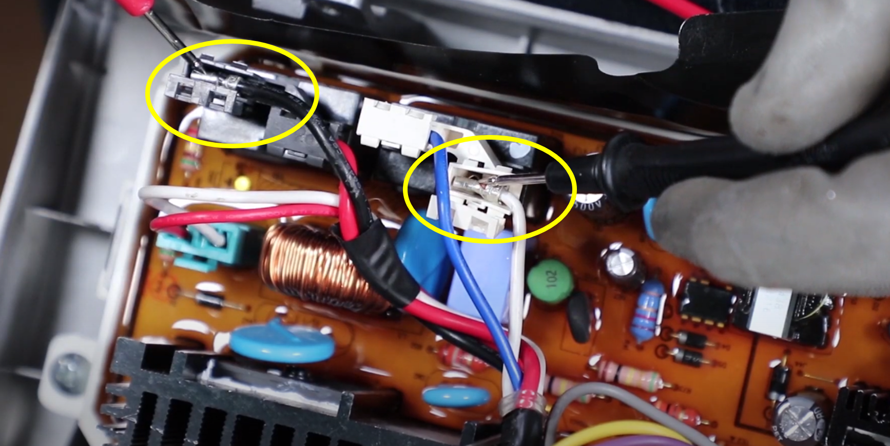 Testez la carte électronique de puissance