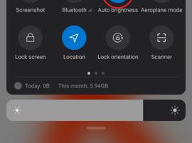 Vérifiez la luminosité