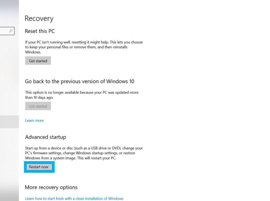 Réinitialisez votre système d'exploitation