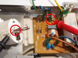 Testez le cordon d'alimentation