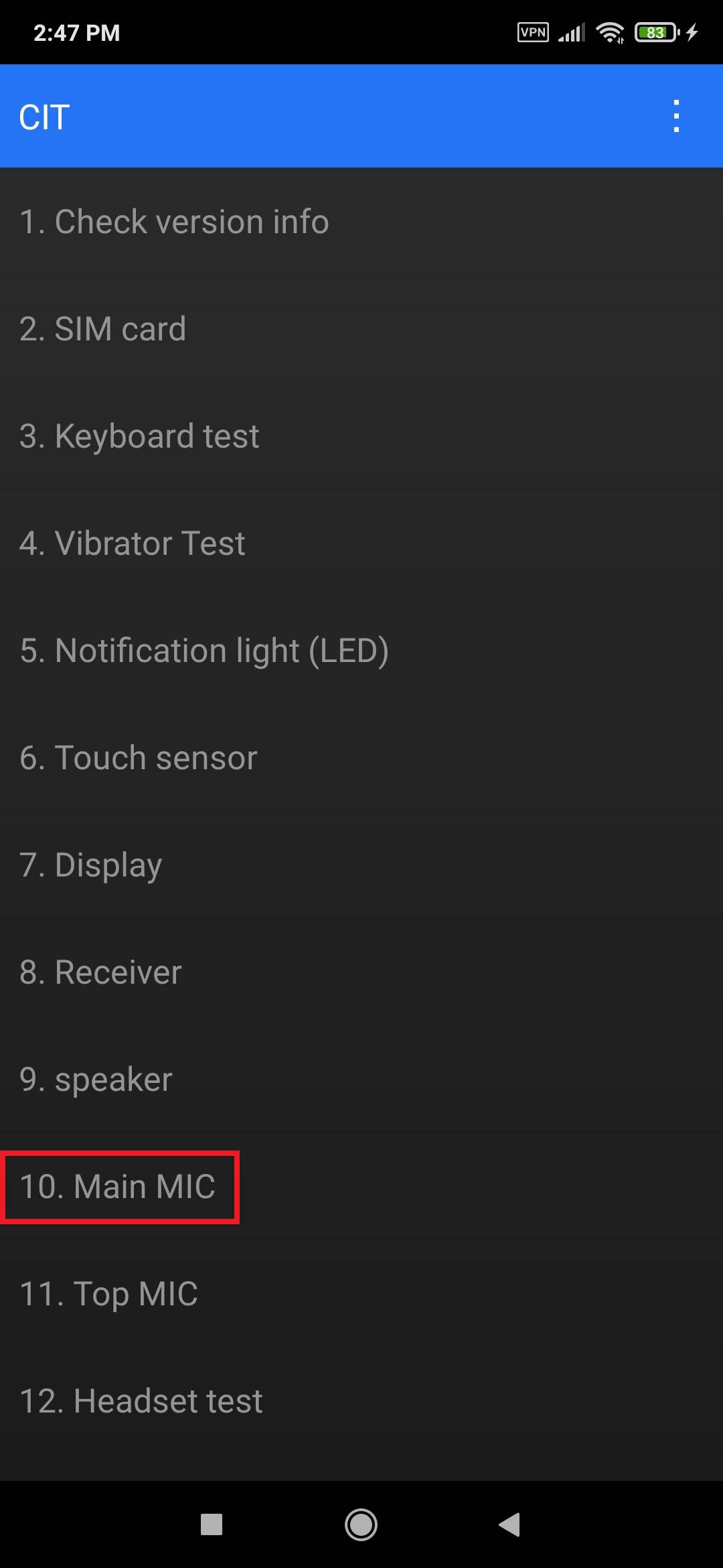 Testez vos composants avec le mode ingénieur