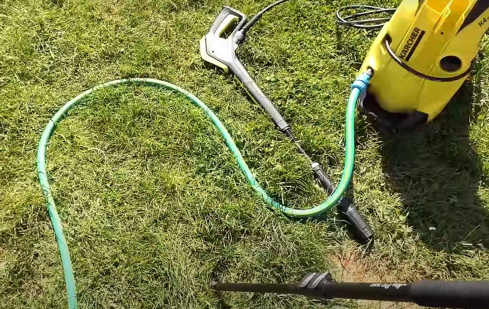 Vérifiez le tuyau du Karcher