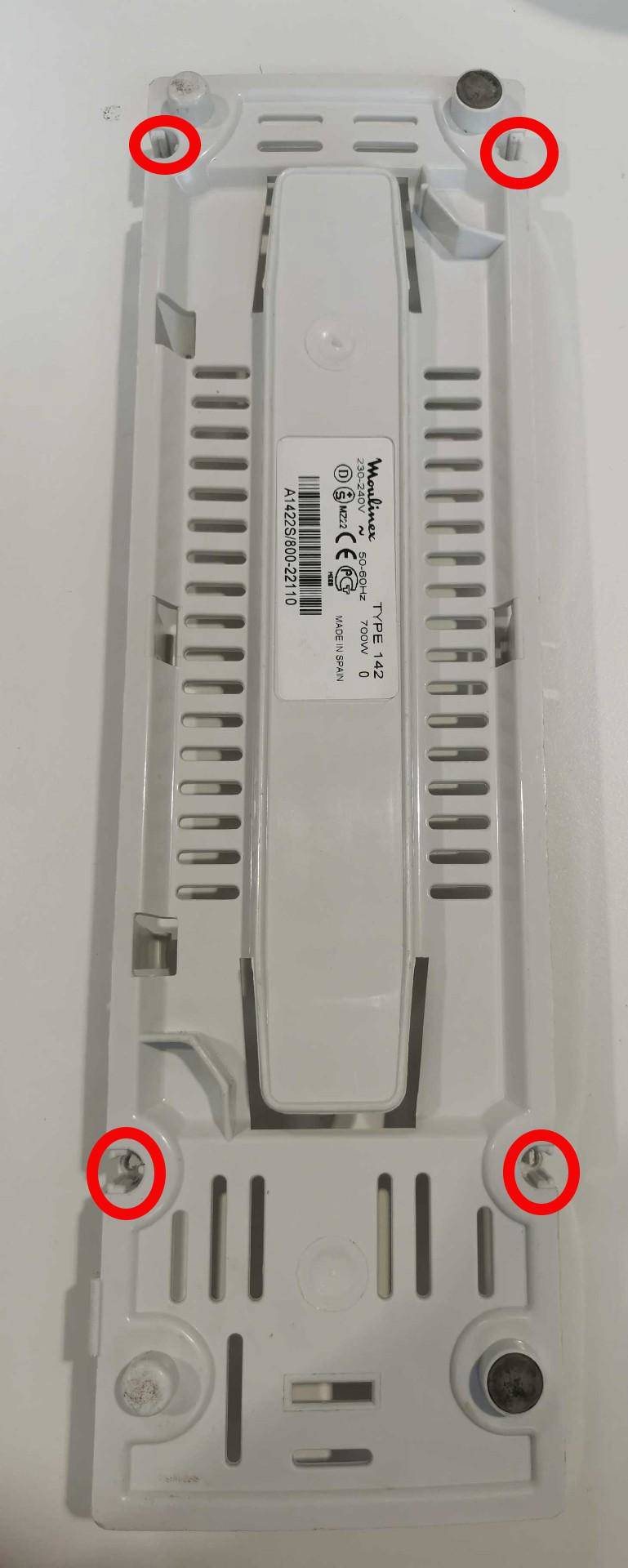 Vérifiez les crochets du chariot