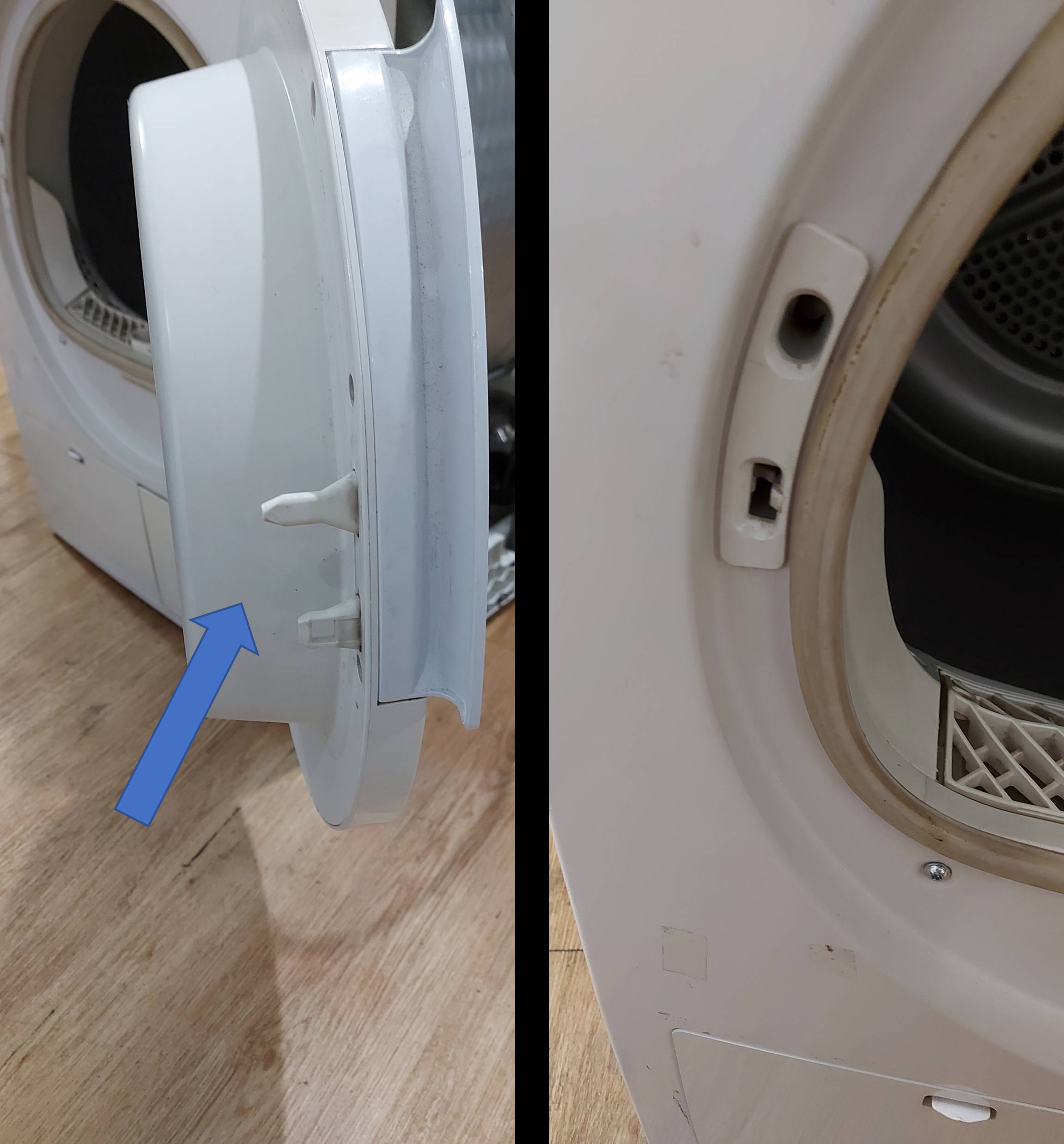 Testez la sécurité de porte du sèche-linge