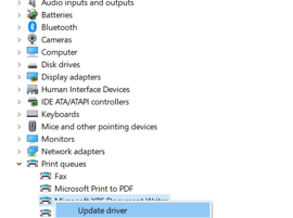 Contrôlez le pilote d'impression