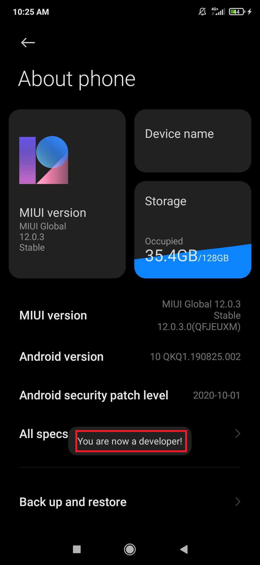 Désactivez les animations