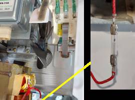 Testez les fusibles du micro-ondes