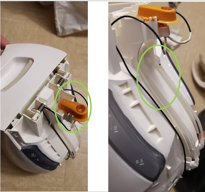 Contrôlez le fonctionnement du bouton marche/arrêt