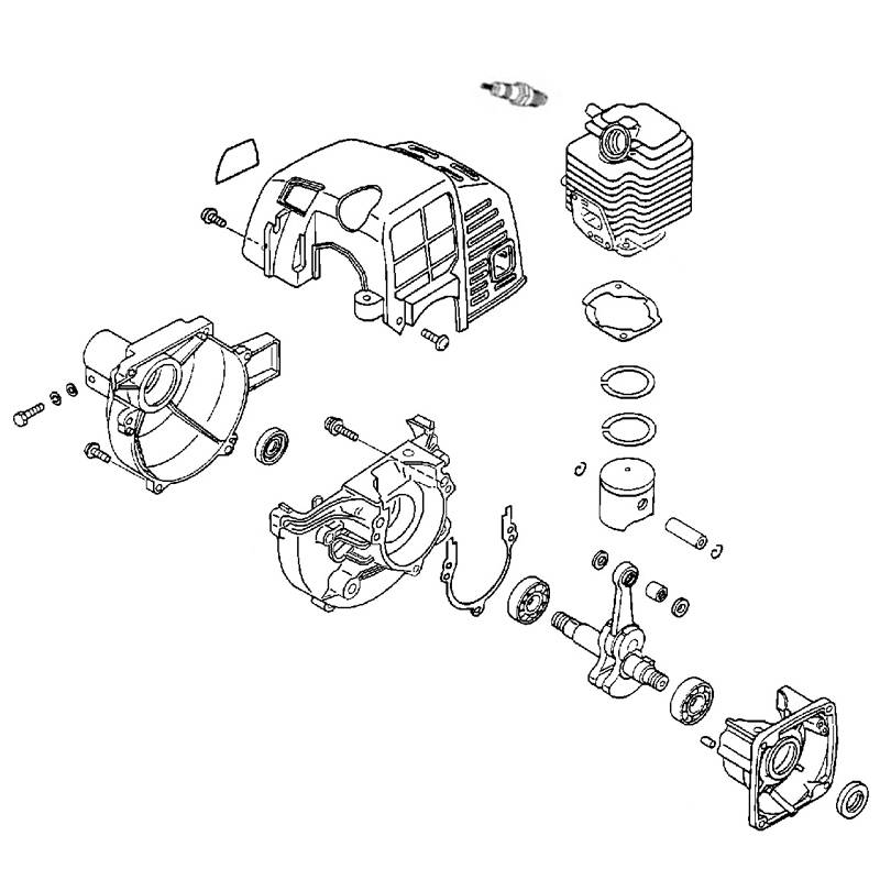Moteur débroussailleuse thermique