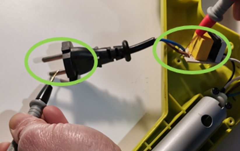 Testez le câble d'alimentation