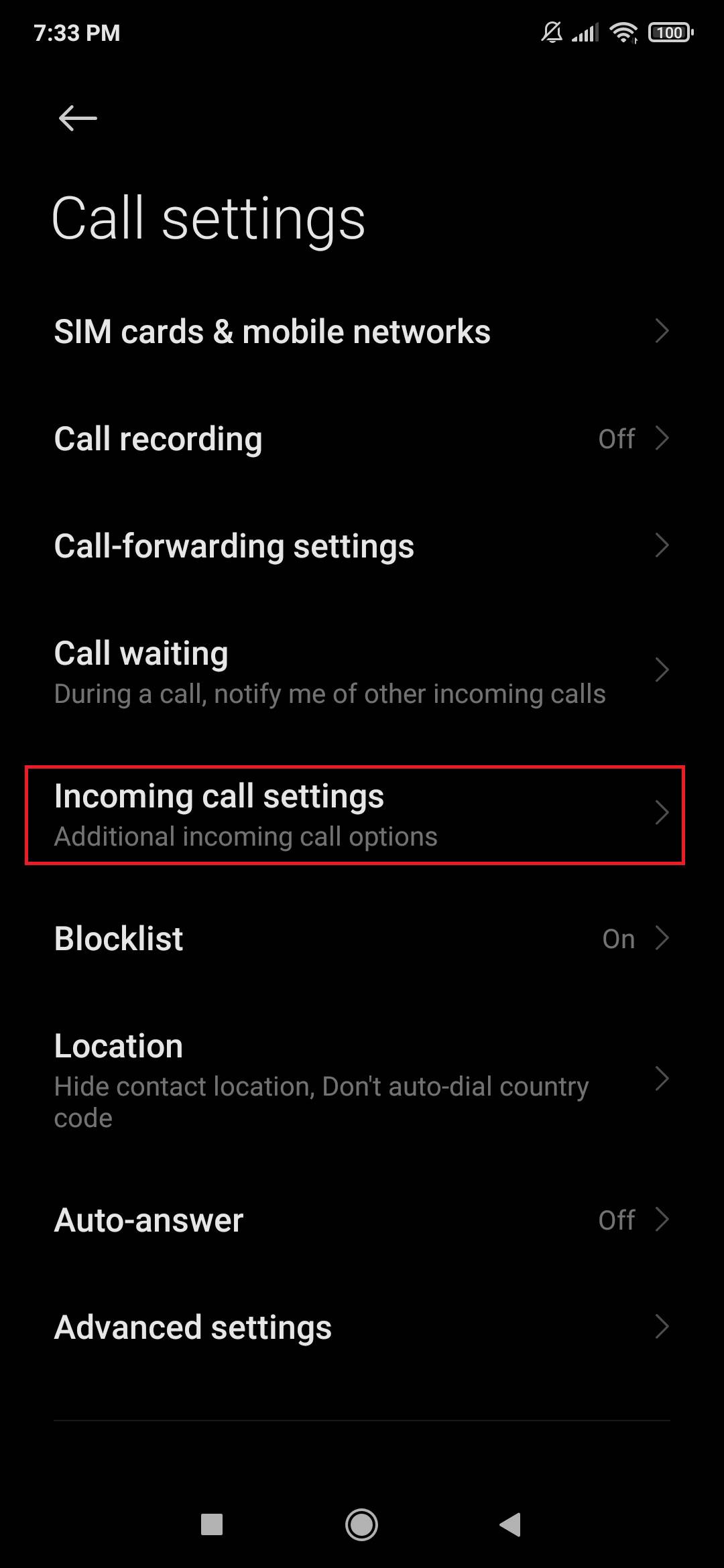 Désactivez le capteur de proximité