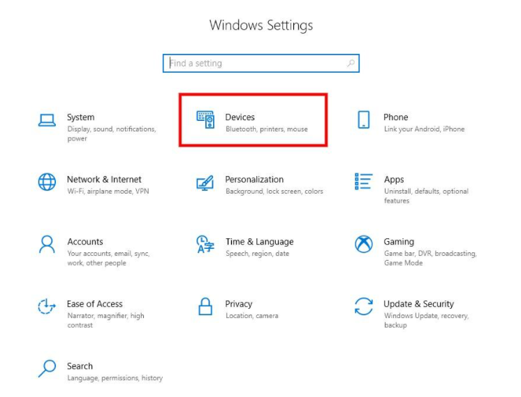 Regardez si le programme d'impression est installé
