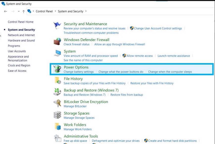 Désactivez la veille prolongée