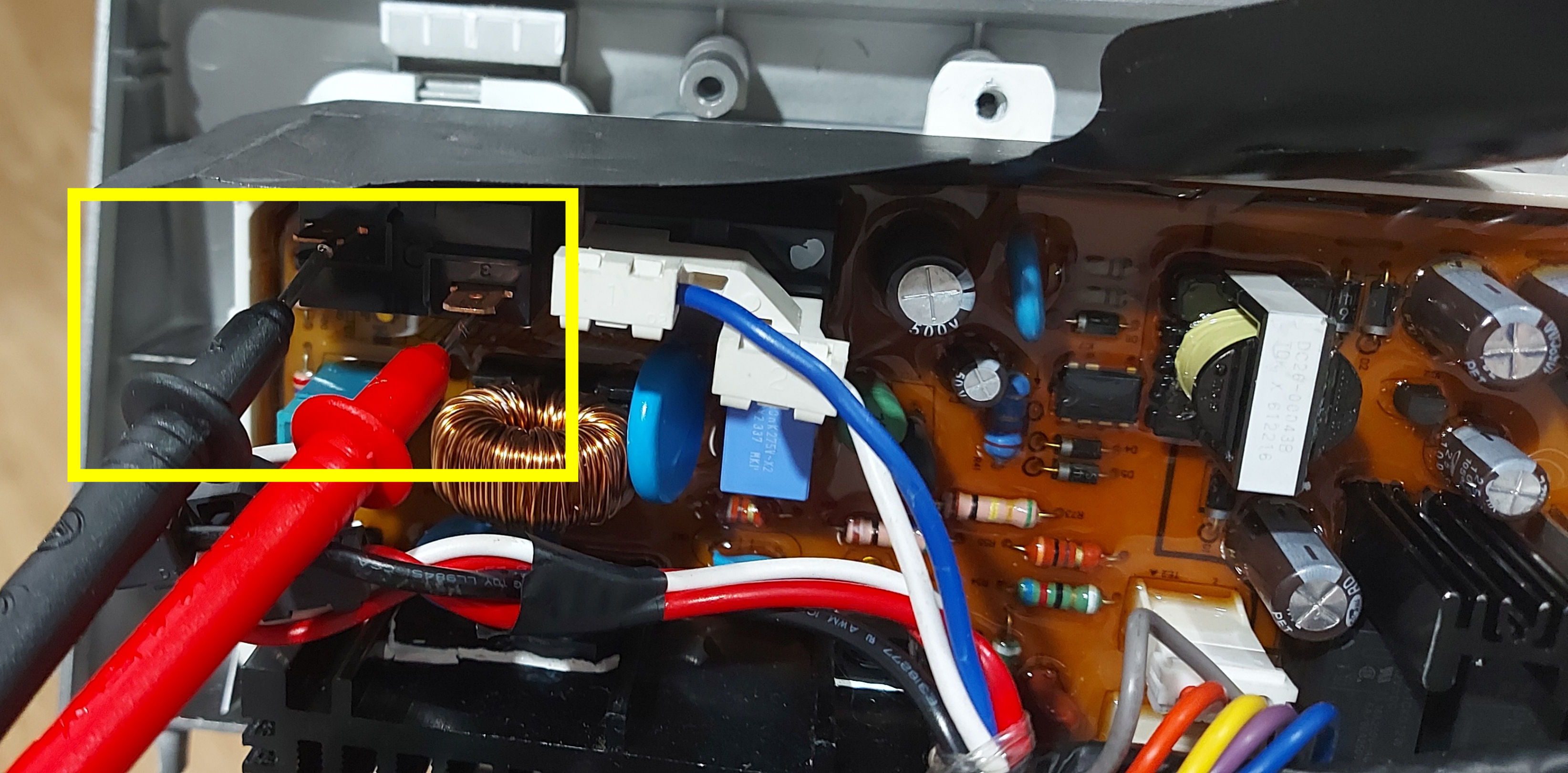 Vérifiez l'interrupteur