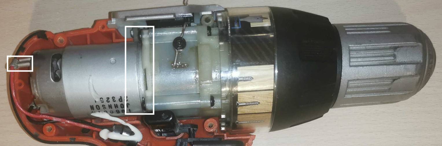 Vérifiez le moteur de la perceuse