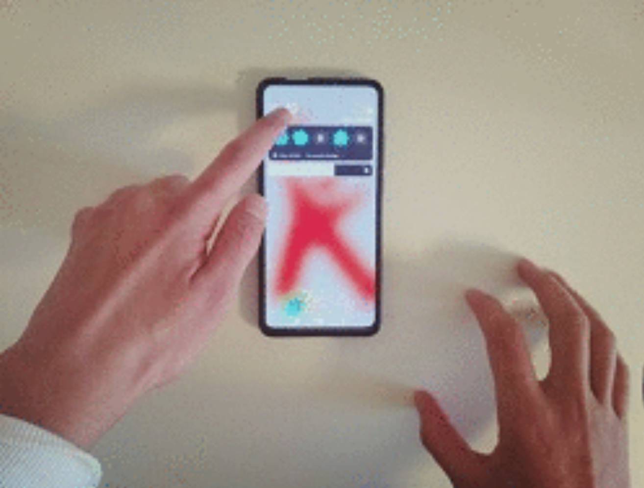 Testez la partie de l'écran qui pose problème