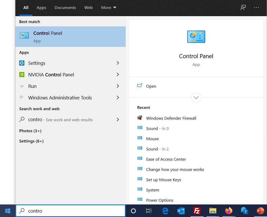 Enlevez l'option Fast Startup