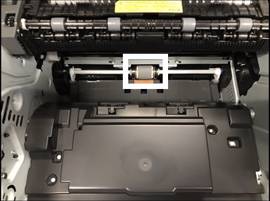 Vérifiez l'état des rouleaux d'entrainement du papier