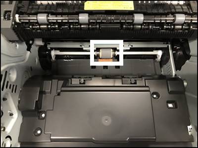 Vérifiez l'état des rouleaux d'entrainement du papier