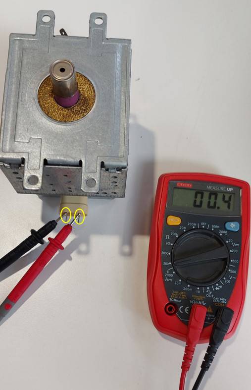 Testez le magnétron