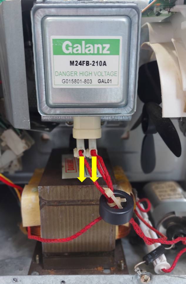 Testez le magnétron