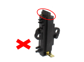 Examinez les charbons moteur