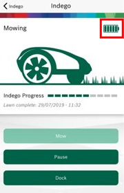 Chargez la batterie du robot tondeuse