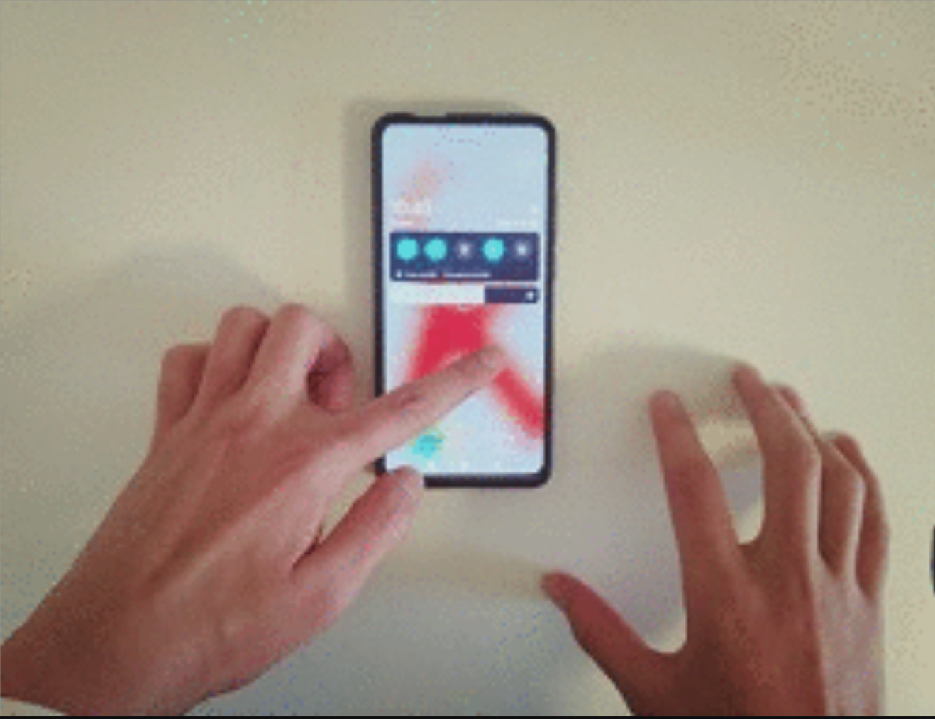 Testez la partie de l'écran qui pose problème
