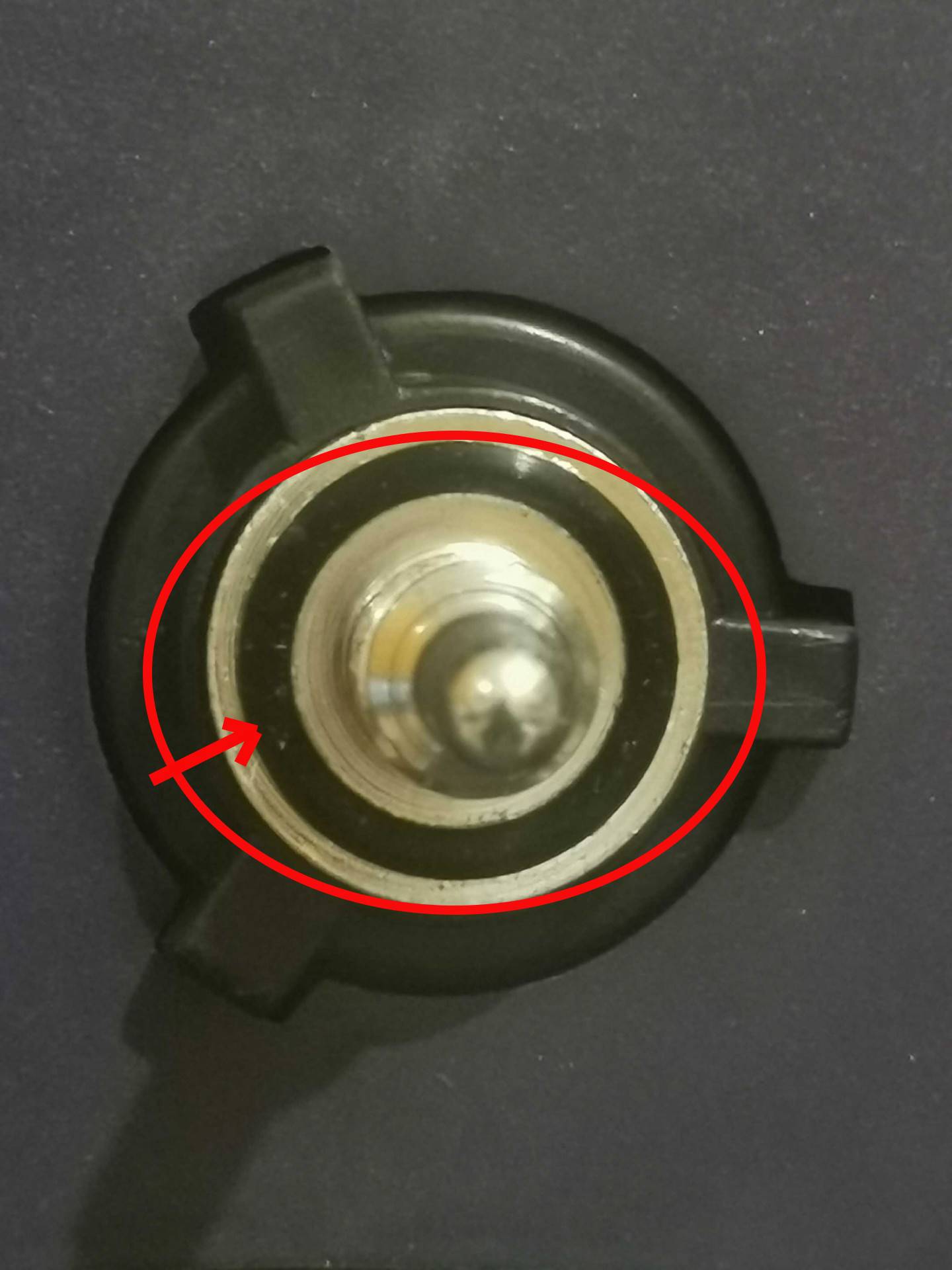 Vérifiez l'état de la bille