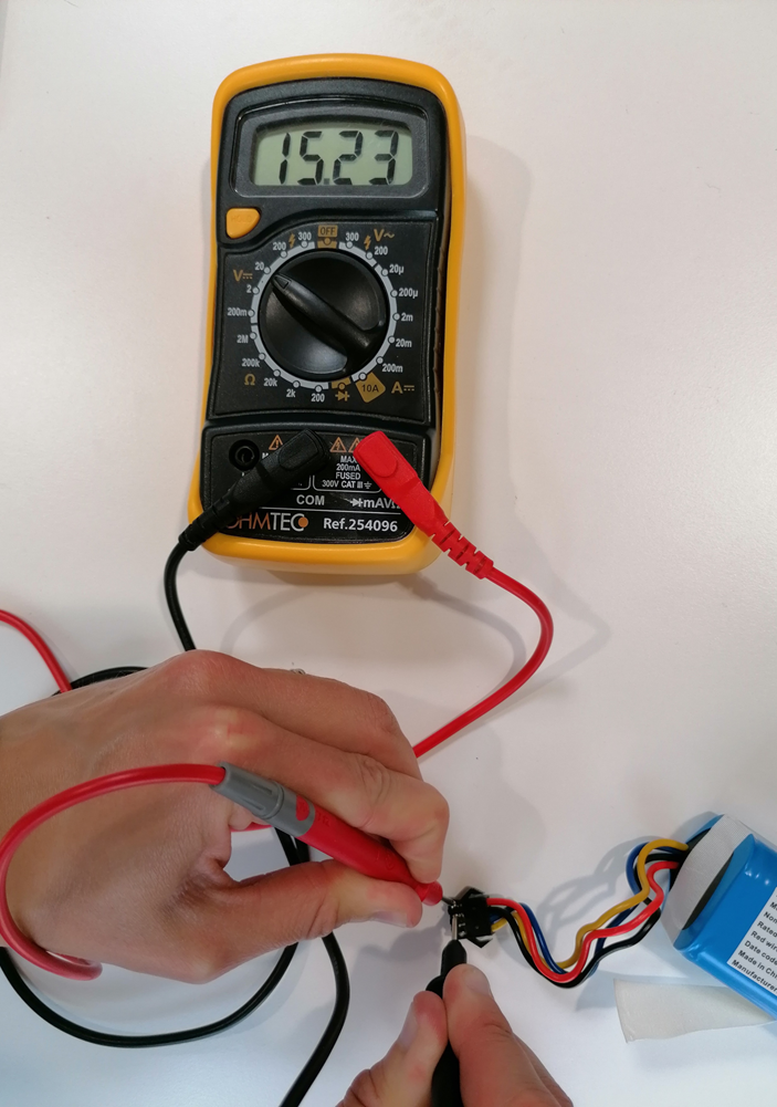 Testez la batterie de l'aspirateur robot