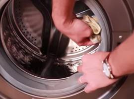 Vérifiez le joint du hublot (taches grises ou dépôt visqueux)