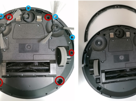 Testez l'interrupteur de l'aspirateur robot