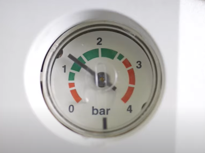 Vérifiez la pression de la chaudière